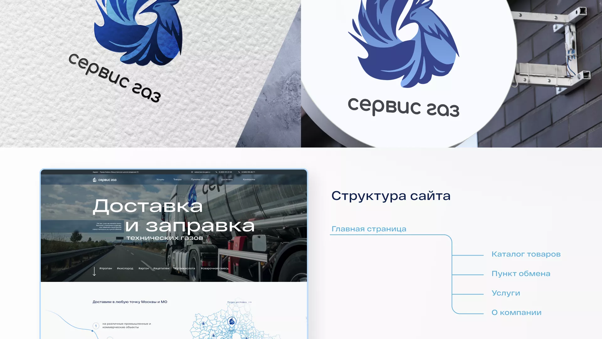 Создание сайта компании «Сервис газ» в Козельске