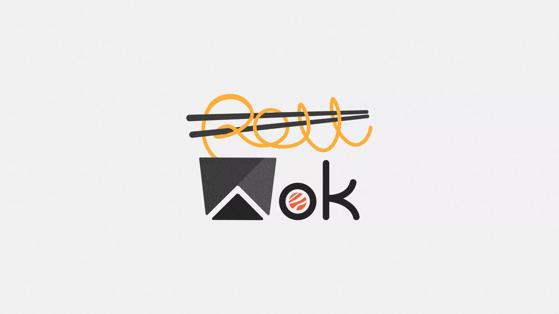 Разработка логотипа суши-бара «Roll Wok Club» в Козельске